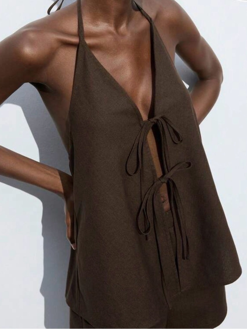 Cute brown summer set - Picture 3 of 3